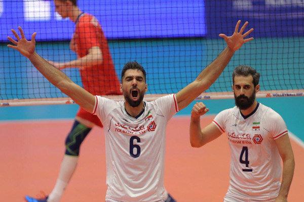 پیروزی قاطعانه تیم ملی والیبال مقابل روسیه، ایران همچنان در صدر