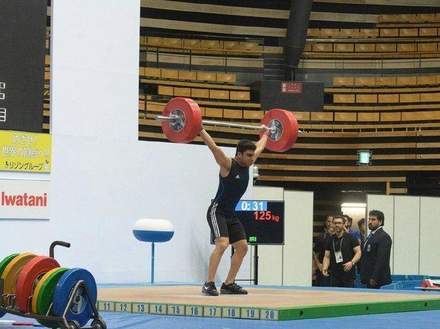 مدال برنز ذعاب در یک ضرب مسابقات وزنه برداری قهرمانی نوجوانان آسیا