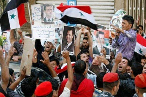 مردم سوریه در حمایت از بشار اسد تظاهرات کردند