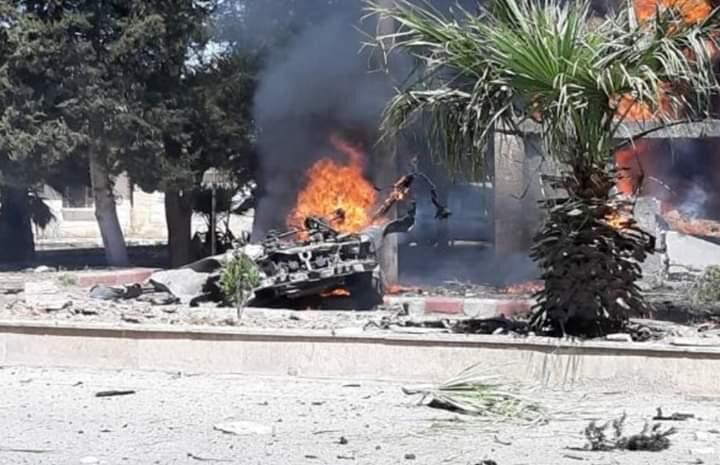 خبرنگاران کاروان نظامیان آمریکایی در بغداد با بمب کنار جاده ای هدف گرفته شد