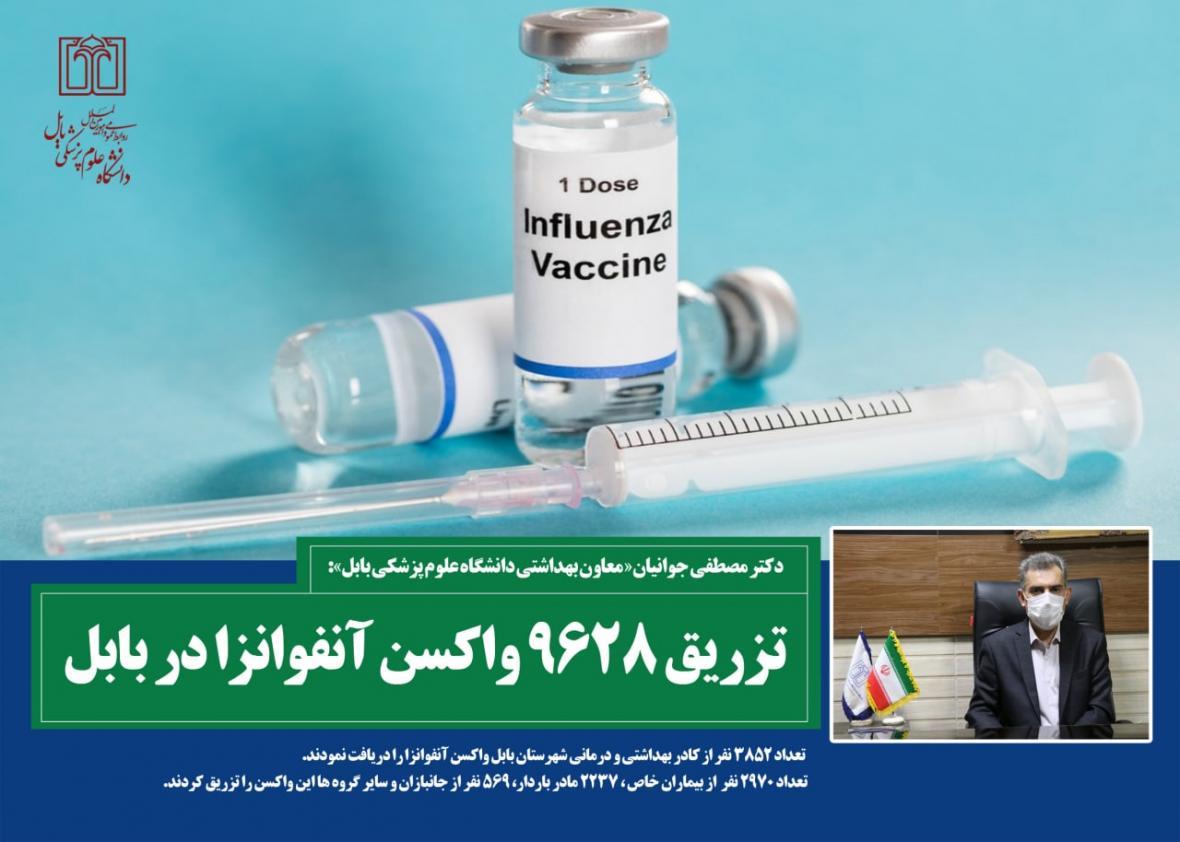تزریق 9 هزارو628 واکسن آنفوانزا در بابل