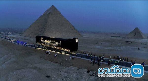 قایق باستانی فرعون به موزه بزرگ مصر منتقل شد