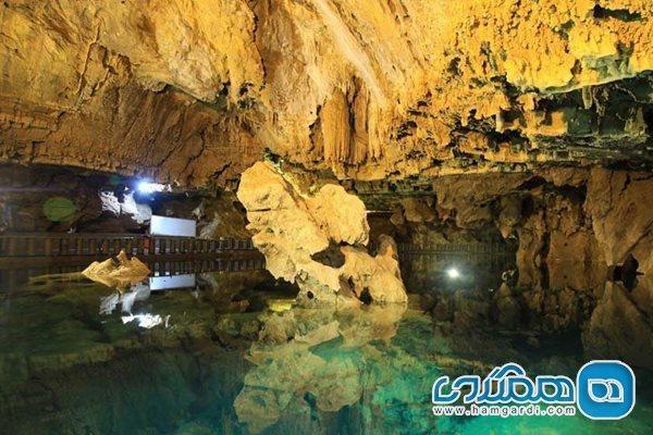 غار علیصدر یکی از بزرگترین غارهای آبی دنیا است
