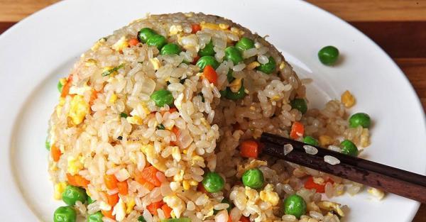 طرز تهیه برنج ترد با سبزیجات