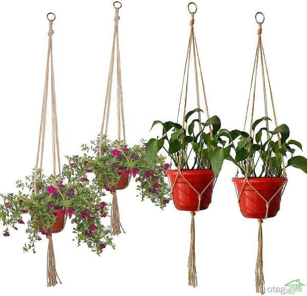 کاربرد قلاب های گیردار در سقف خانه جهت نگهداری گلدان ها