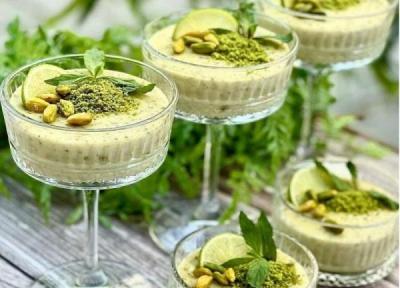 طرز تهیه پودینگ پسته در 20 دقیقه به روش کافی شاپ